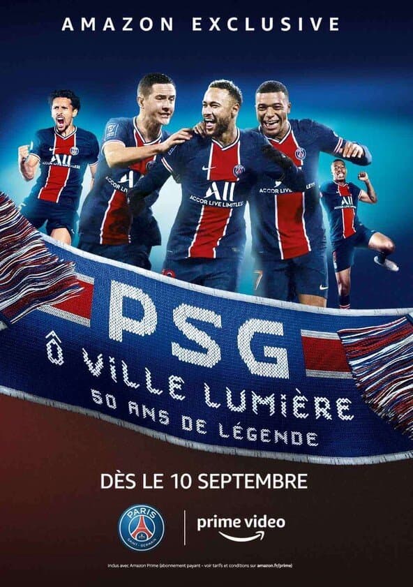 PSG City of Lights, 50 years of Legend poster